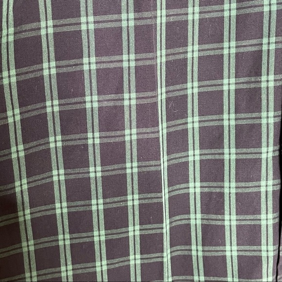 Good Threads green and black plaid button down NWOT XS - Picture 4 of 6